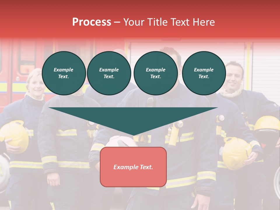 Fire Engine African American Leader PowerPoint Template