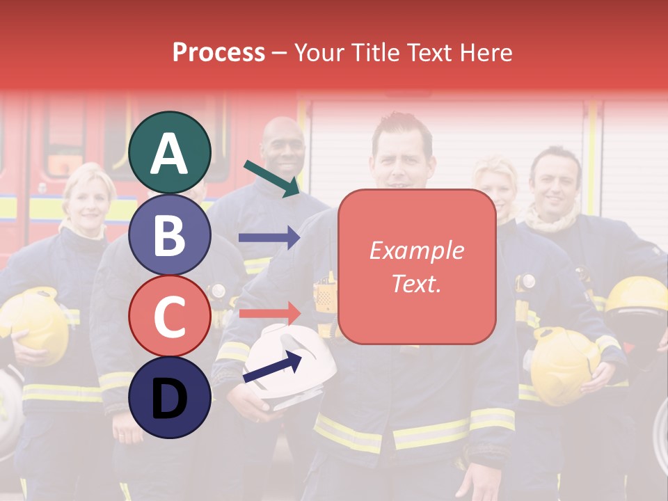 Fire Engine African American Leader PowerPoint Template