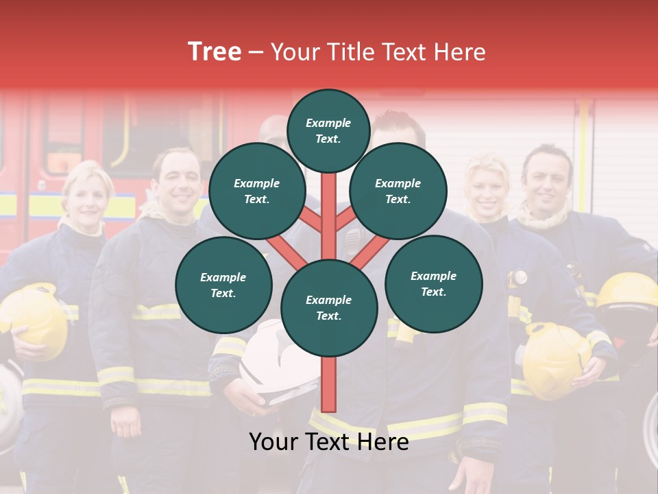 Fire Engine African American Leader PowerPoint Template