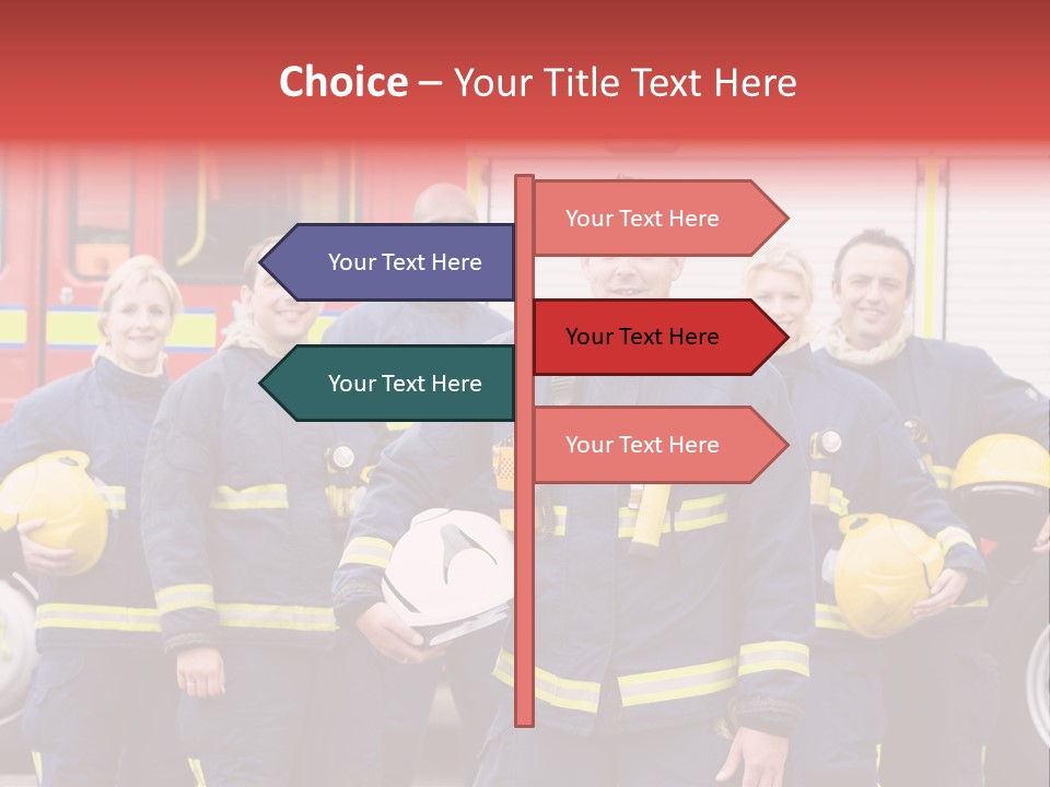 Fire Engine African American Leader PowerPoint Template