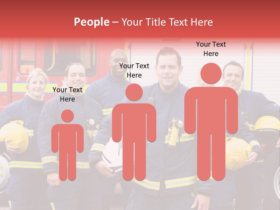 Fire Engine African American Leader PowerPoint Template