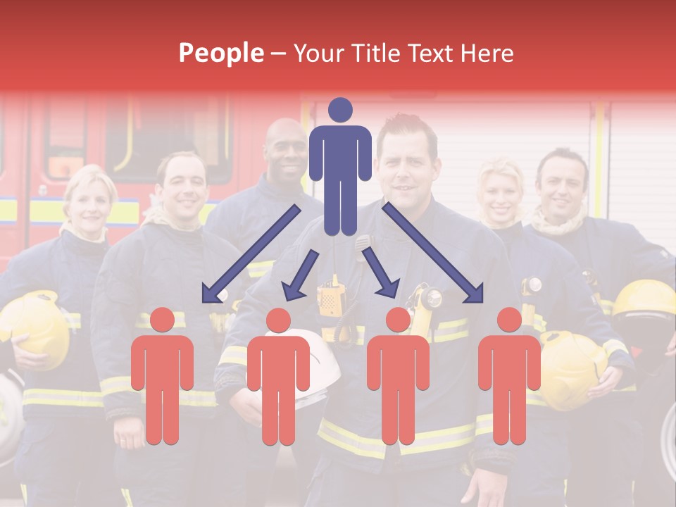 Fire Engine African American Leader PowerPoint Template