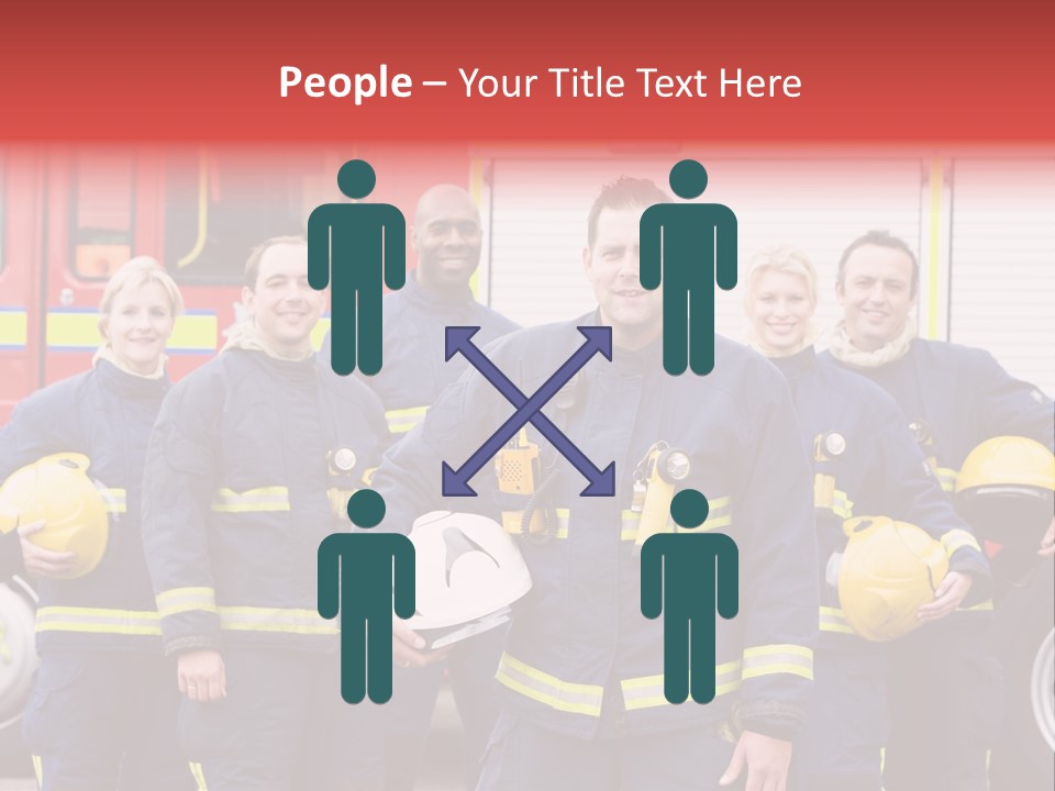Fire Engine African American Leader PowerPoint Template