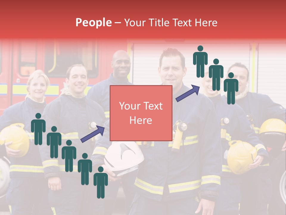 Fire Engine African American Leader PowerPoint Template