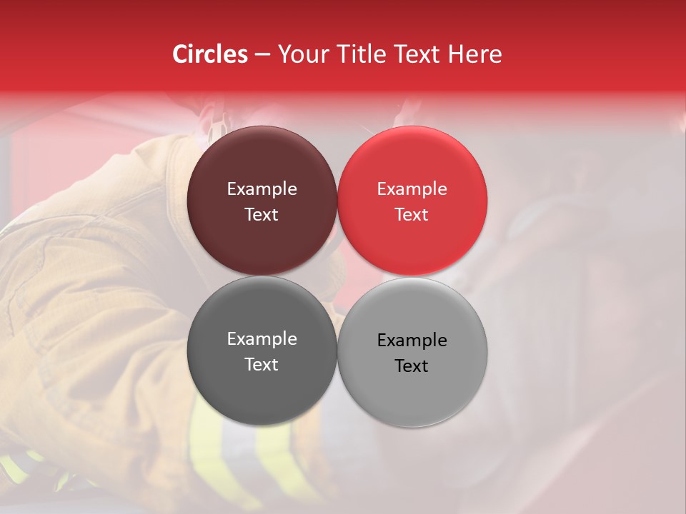 First Aid Fire Truck Hero PowerPoint Template