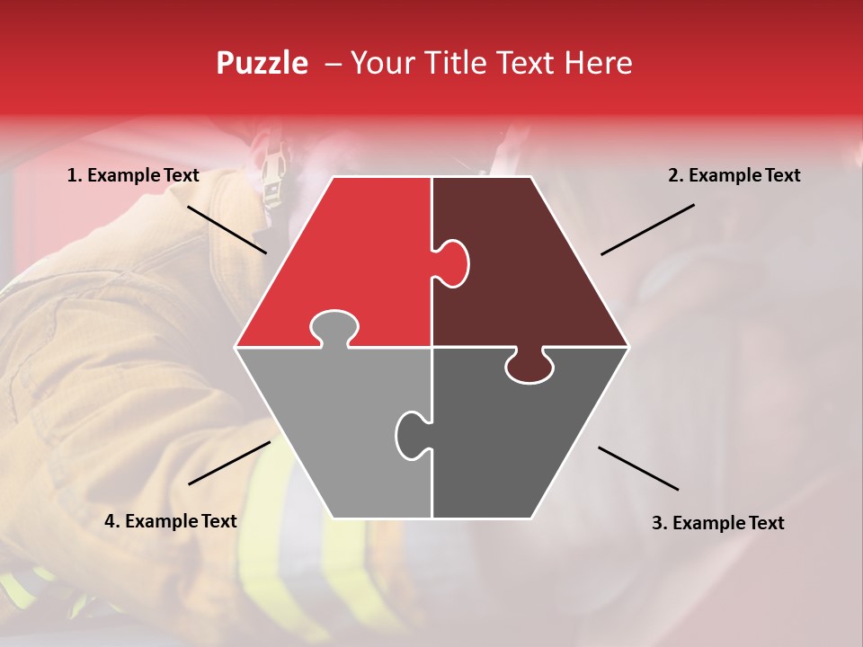 First Aid Fire Truck Hero PowerPoint Template