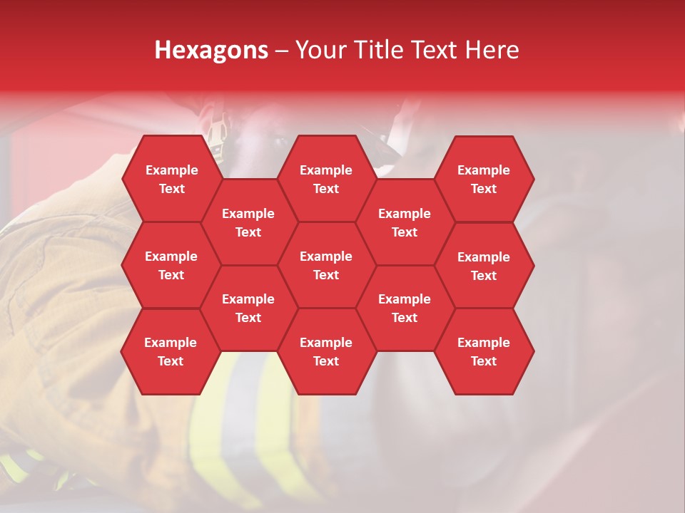 First Aid Fire Truck Hero PowerPoint Template