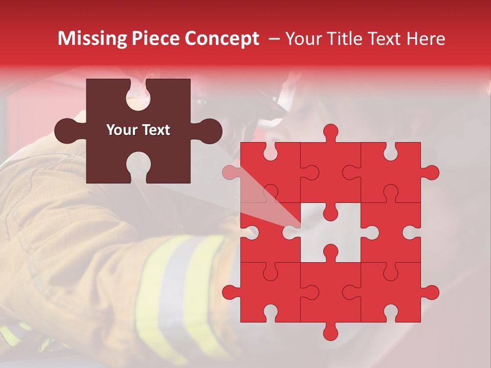 First Aid Fire Truck Hero PowerPoint Template