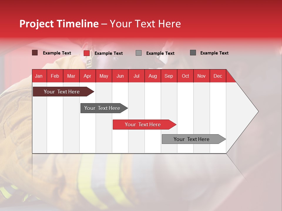 First Aid Fire Truck Hero PowerPoint Template