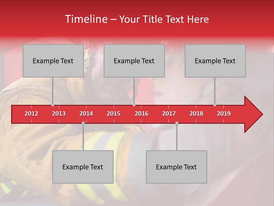 First Aid Fire Truck Hero PowerPoint Template