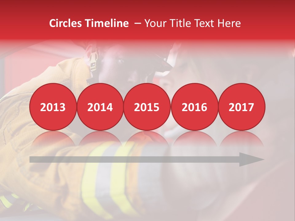 First Aid Fire Truck Hero PowerPoint Template