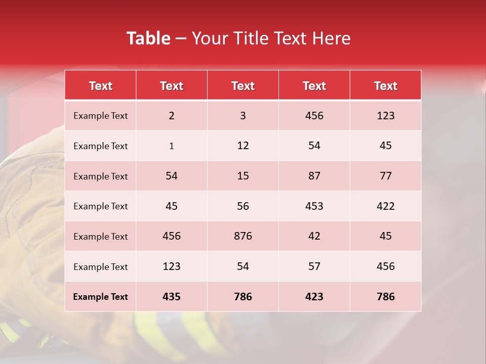 First Aid Fire Truck Hero PowerPoint Template