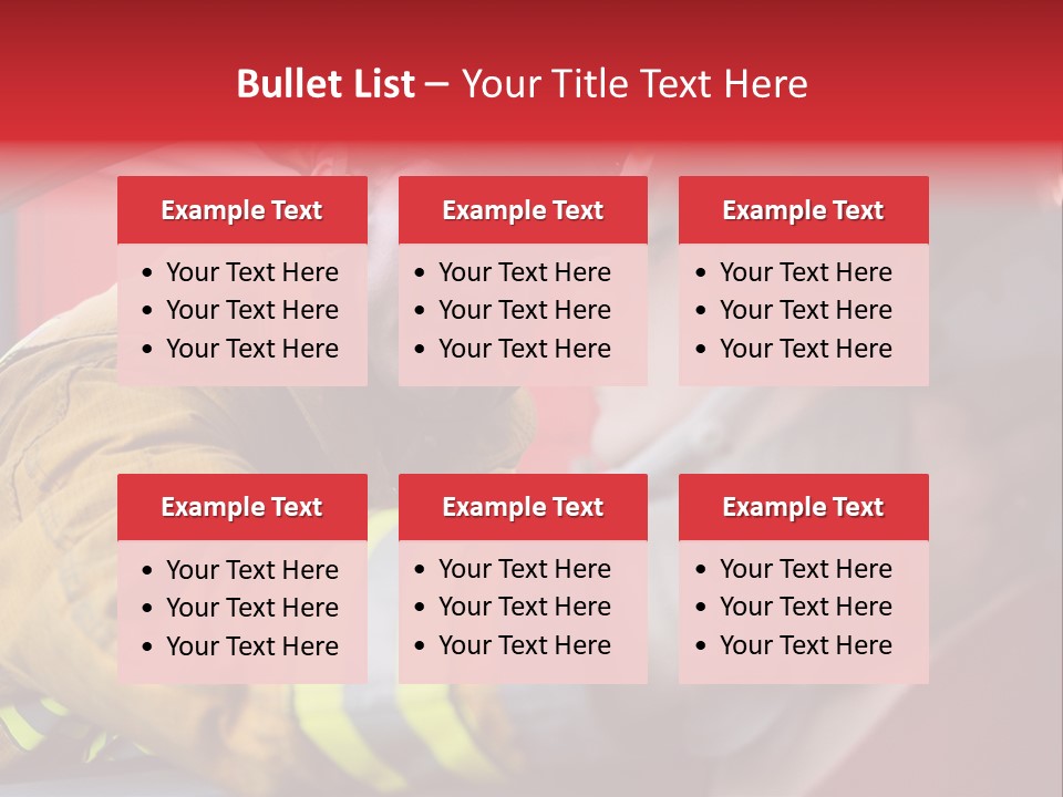 First Aid Fire Truck Hero PowerPoint Template