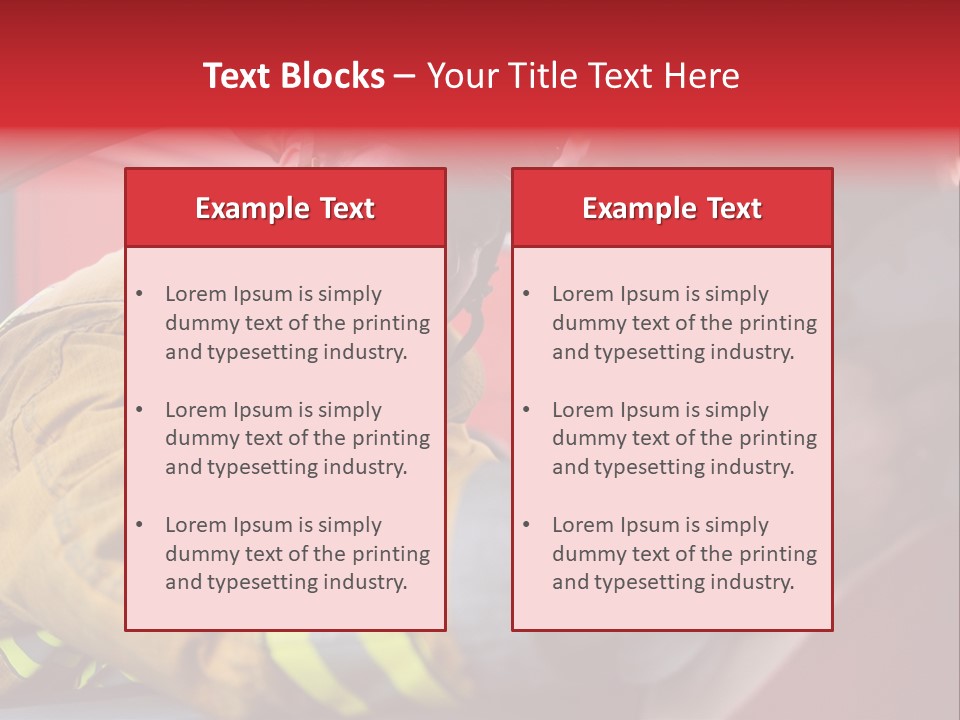 First Aid Fire Truck Hero PowerPoint Template