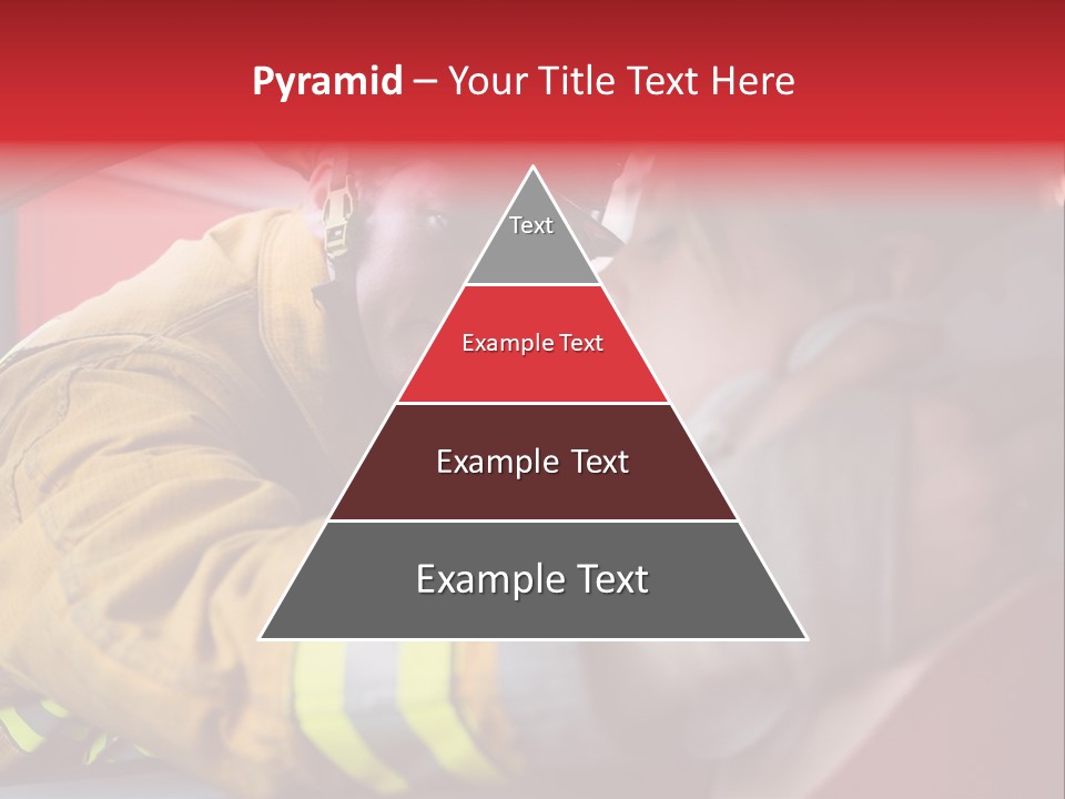 First Aid Fire Truck Hero PowerPoint Template