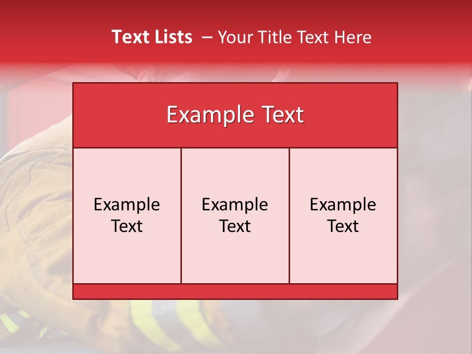 First Aid Fire Truck Hero PowerPoint Template