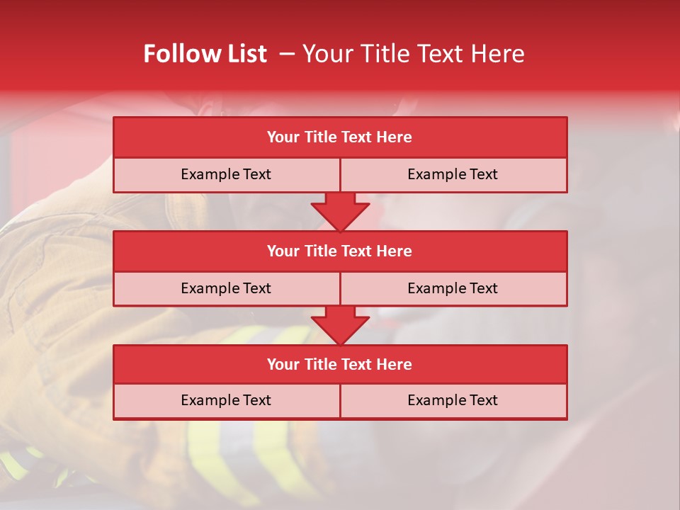 First Aid Fire Truck Hero PowerPoint Template