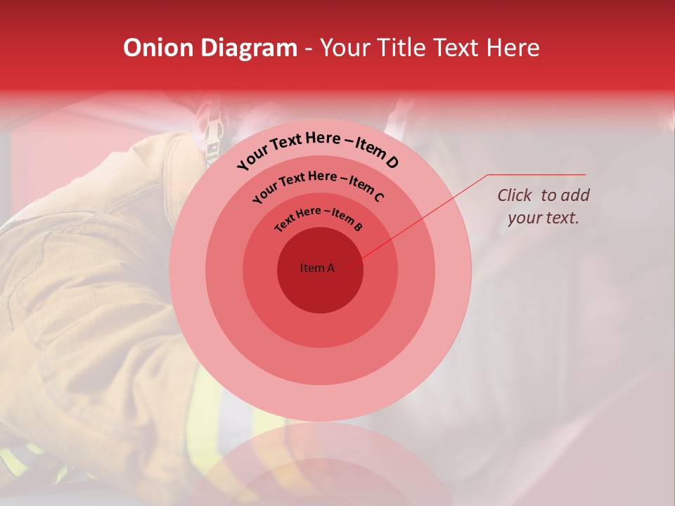 First Aid Fire Truck Hero PowerPoint Template