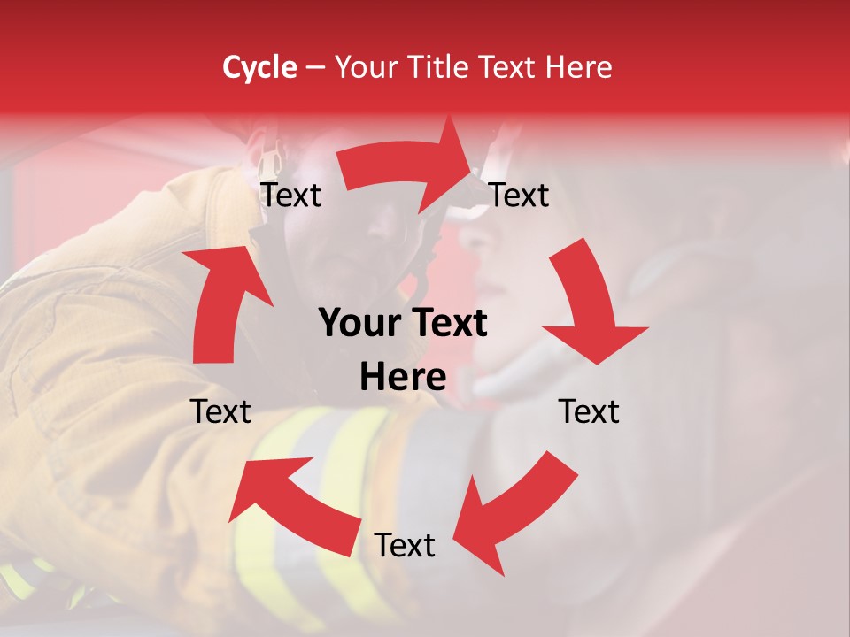 First Aid Fire Truck Hero PowerPoint Template