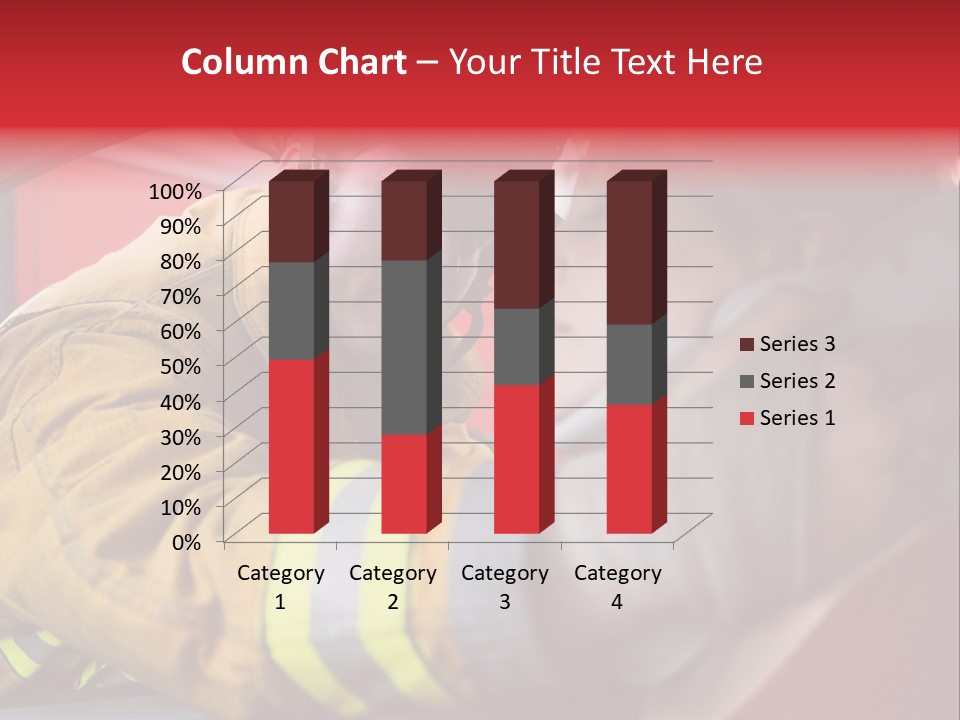 First Aid Fire Truck Hero PowerPoint Template