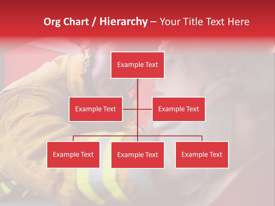First Aid Fire Truck Hero PowerPoint Template