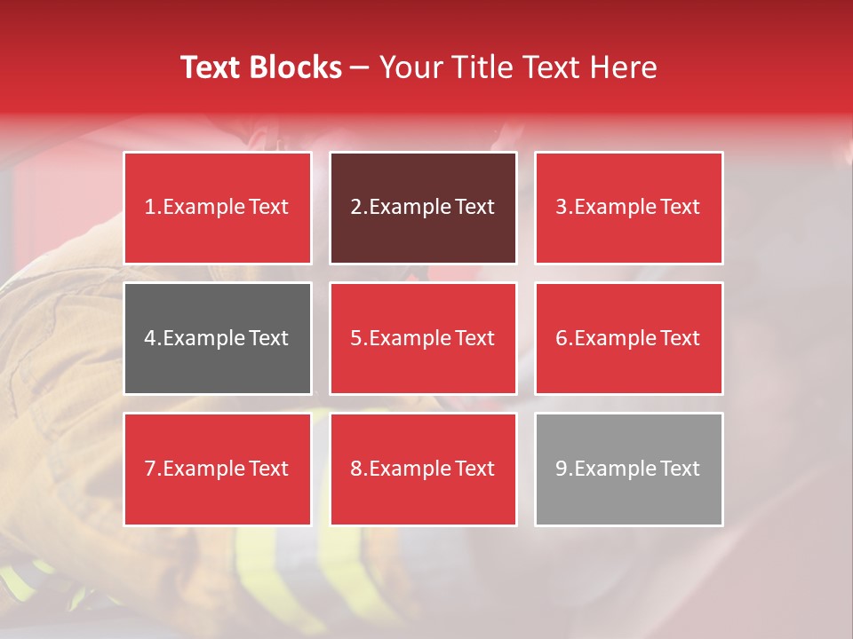 First Aid Fire Truck Hero PowerPoint Template