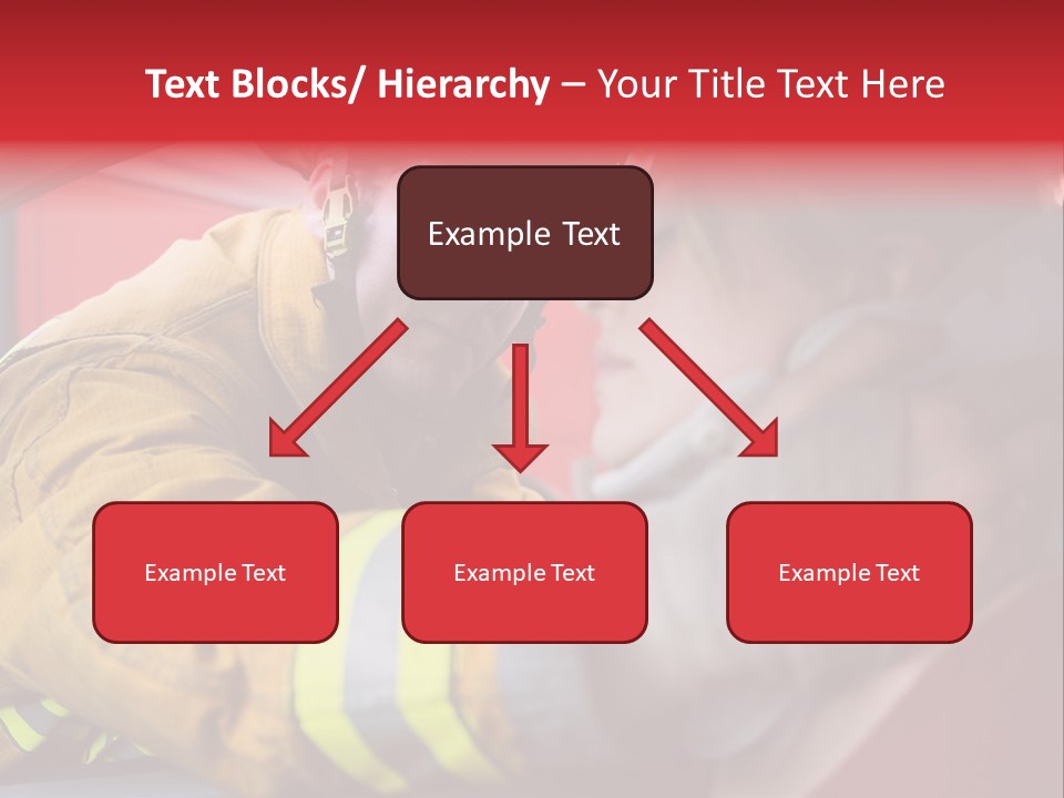 First Aid Fire Truck Hero PowerPoint Template