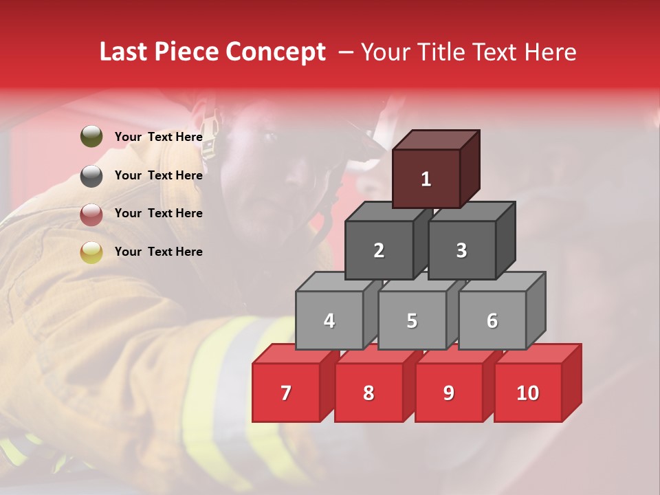 First Aid Fire Truck Hero PowerPoint Template