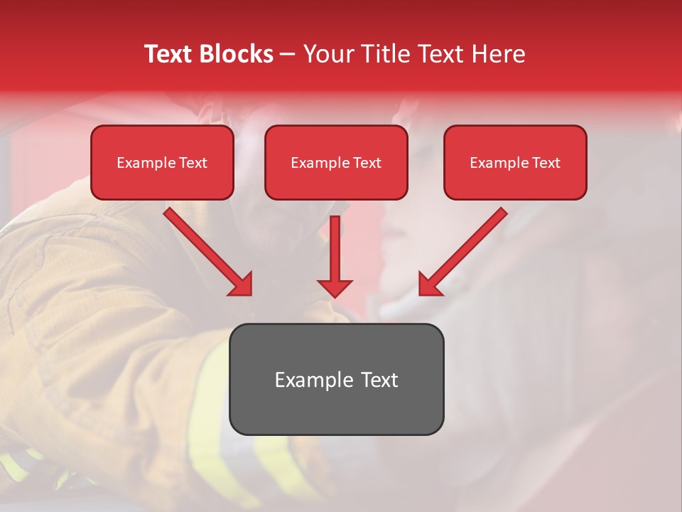 First Aid Fire Truck Hero PowerPoint Template