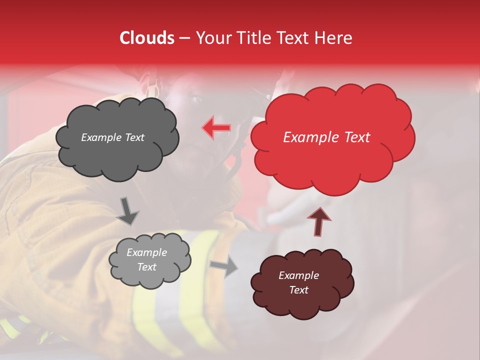 First Aid Fire Truck Hero PowerPoint Template