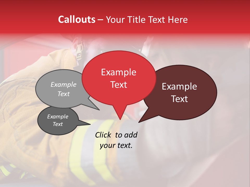 First Aid Fire Truck Hero PowerPoint Template