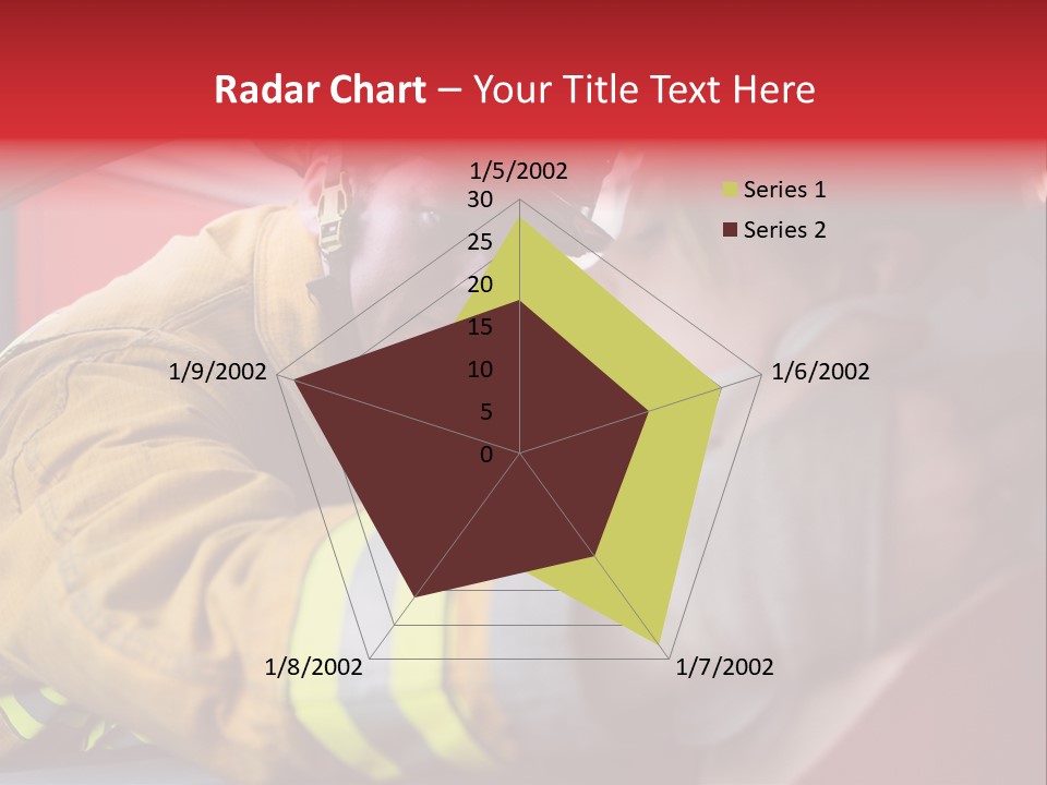 First Aid Fire Truck Hero PowerPoint Template