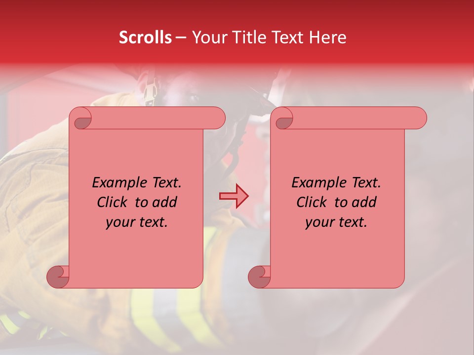 First Aid Fire Truck Hero PowerPoint Template
