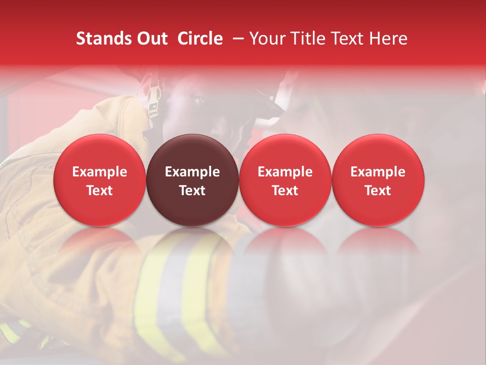 First Aid Fire Truck Hero PowerPoint Template