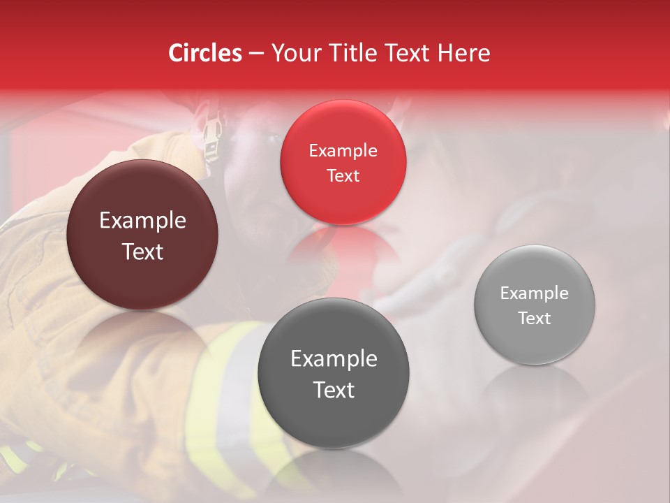 First Aid Fire Truck Hero PowerPoint Template