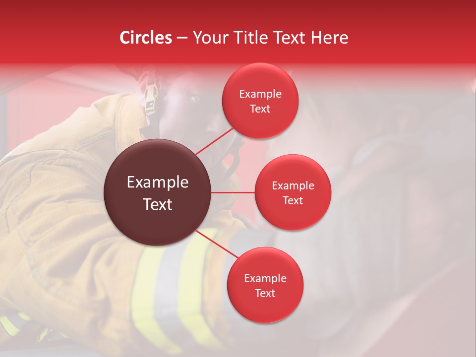 First Aid Fire Truck Hero PowerPoint Template