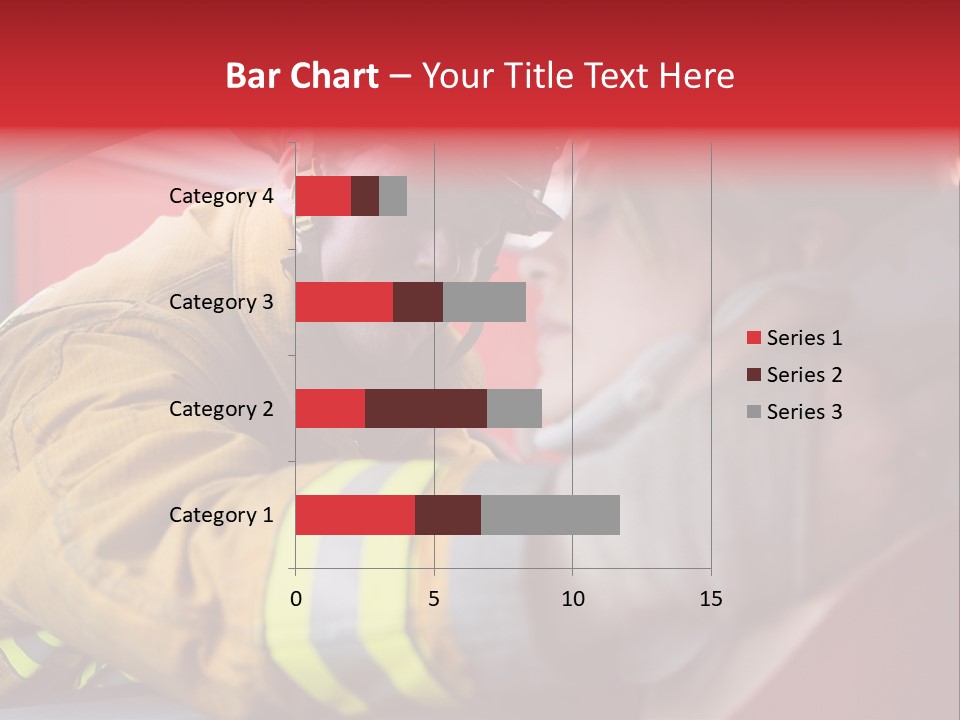 First Aid Fire Truck Hero PowerPoint Template