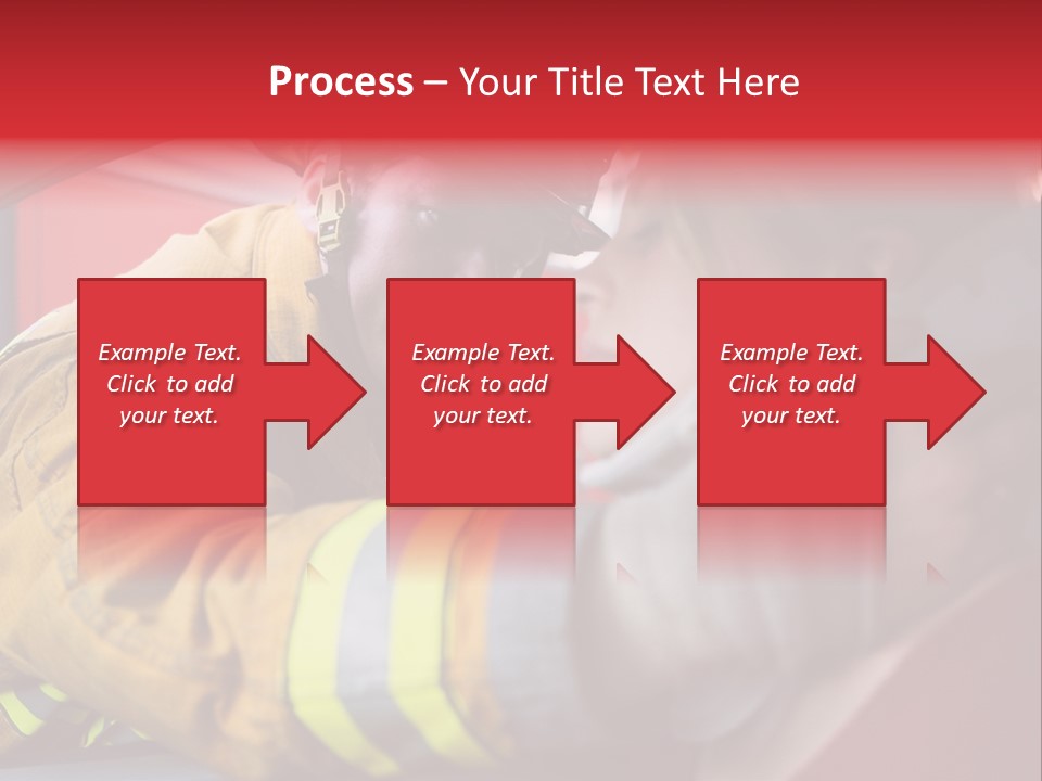 First Aid Fire Truck Hero PowerPoint Template