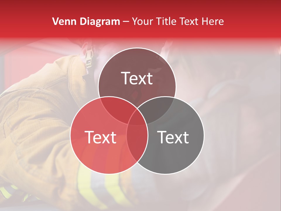 First Aid Fire Truck Hero PowerPoint Template