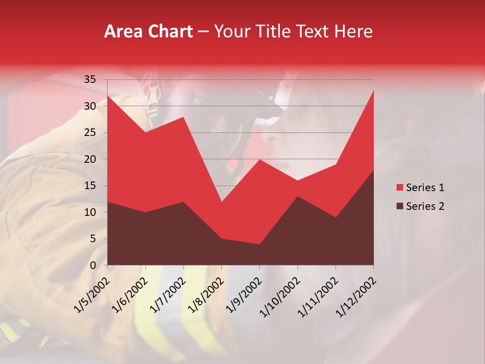 First Aid Fire Truck Hero PowerPoint Template