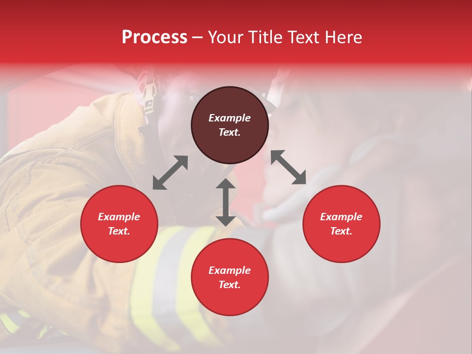 First Aid Fire Truck Hero PowerPoint Template