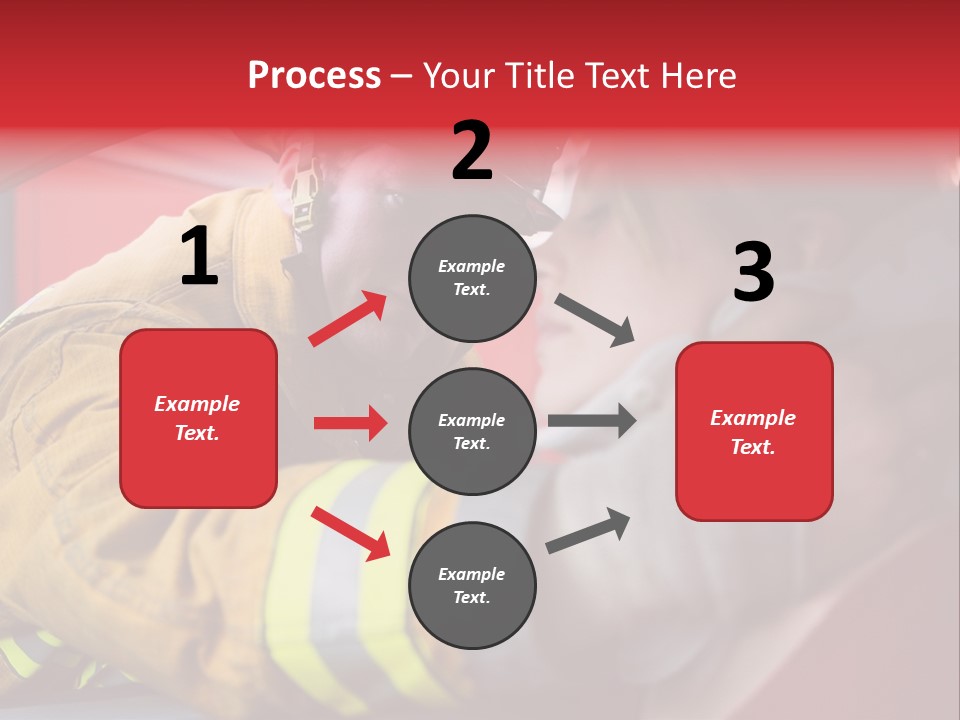 First Aid Fire Truck Hero PowerPoint Template