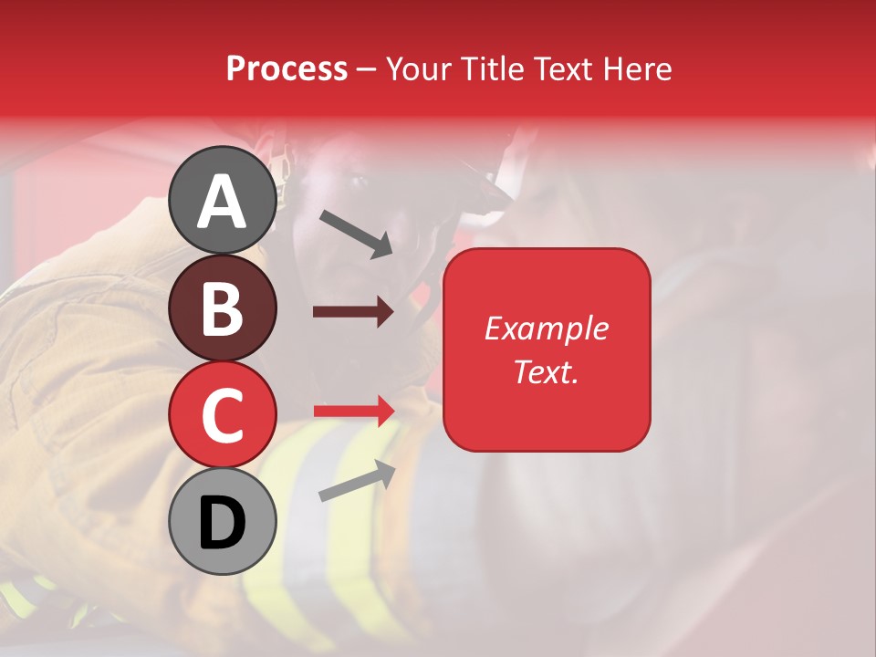 First Aid Fire Truck Hero PowerPoint Template