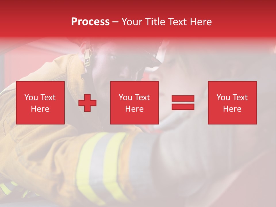 First Aid Fire Truck Hero PowerPoint Template
