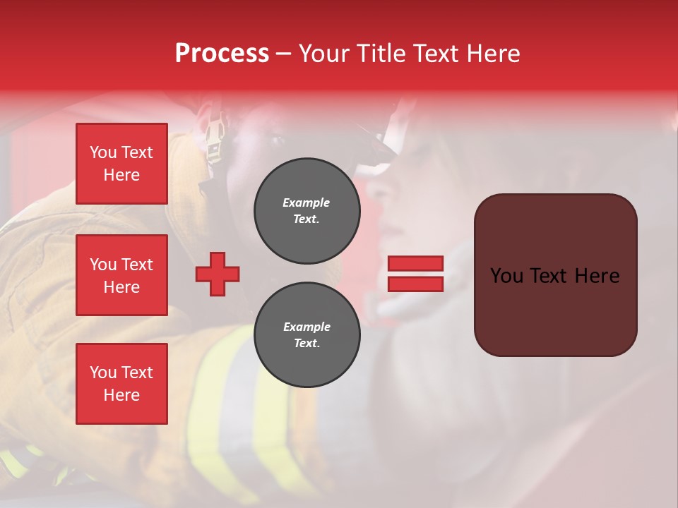 First Aid Fire Truck Hero PowerPoint Template