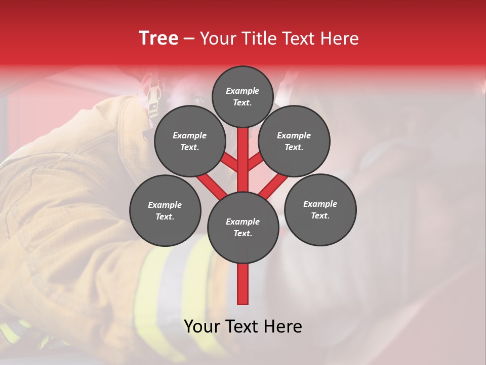 First Aid Fire Truck Hero PowerPoint Template
