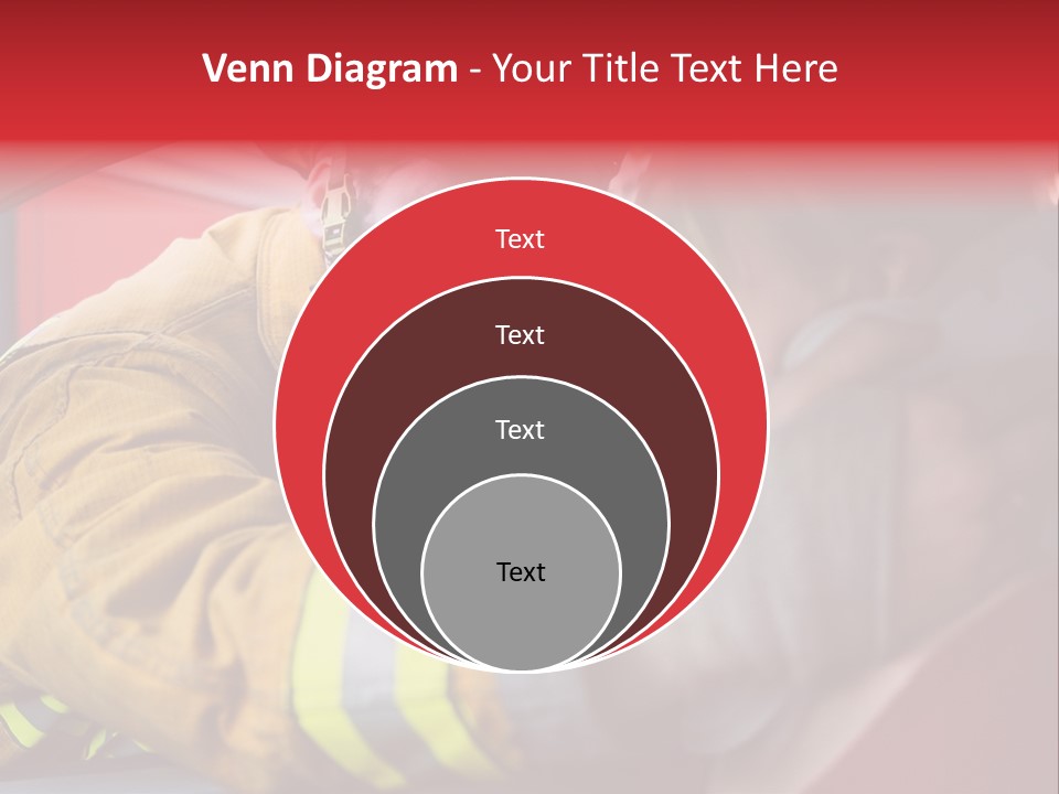 First Aid Fire Truck Hero PowerPoint Template