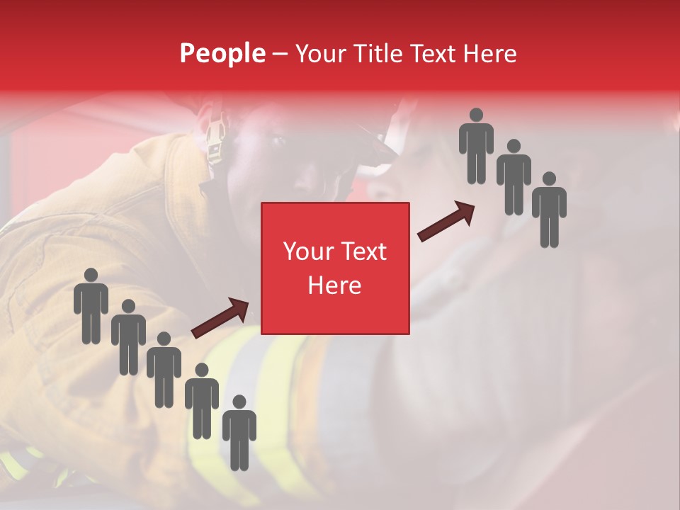 First Aid Fire Truck Hero PowerPoint Template
