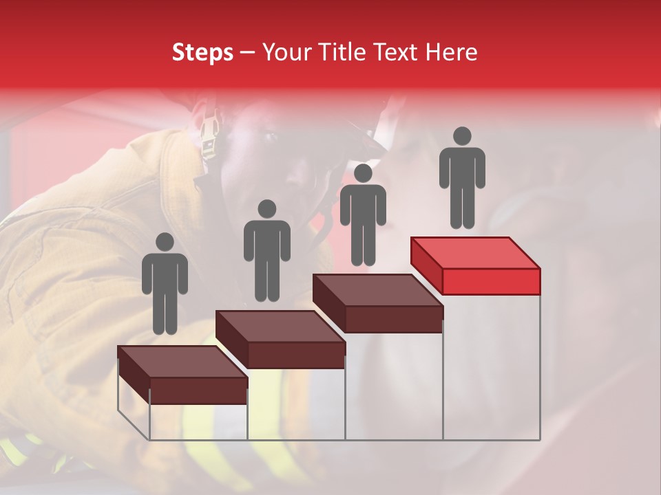 First Aid Fire Truck Hero PowerPoint Template