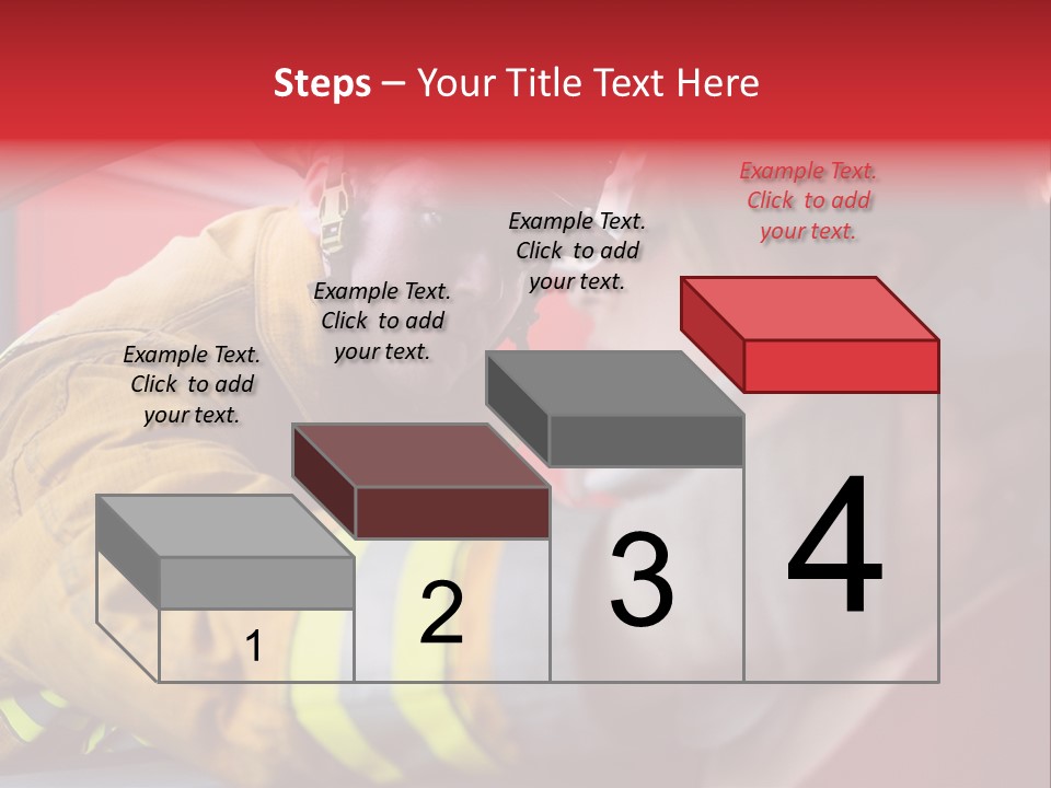 First Aid Fire Truck Hero PowerPoint Template